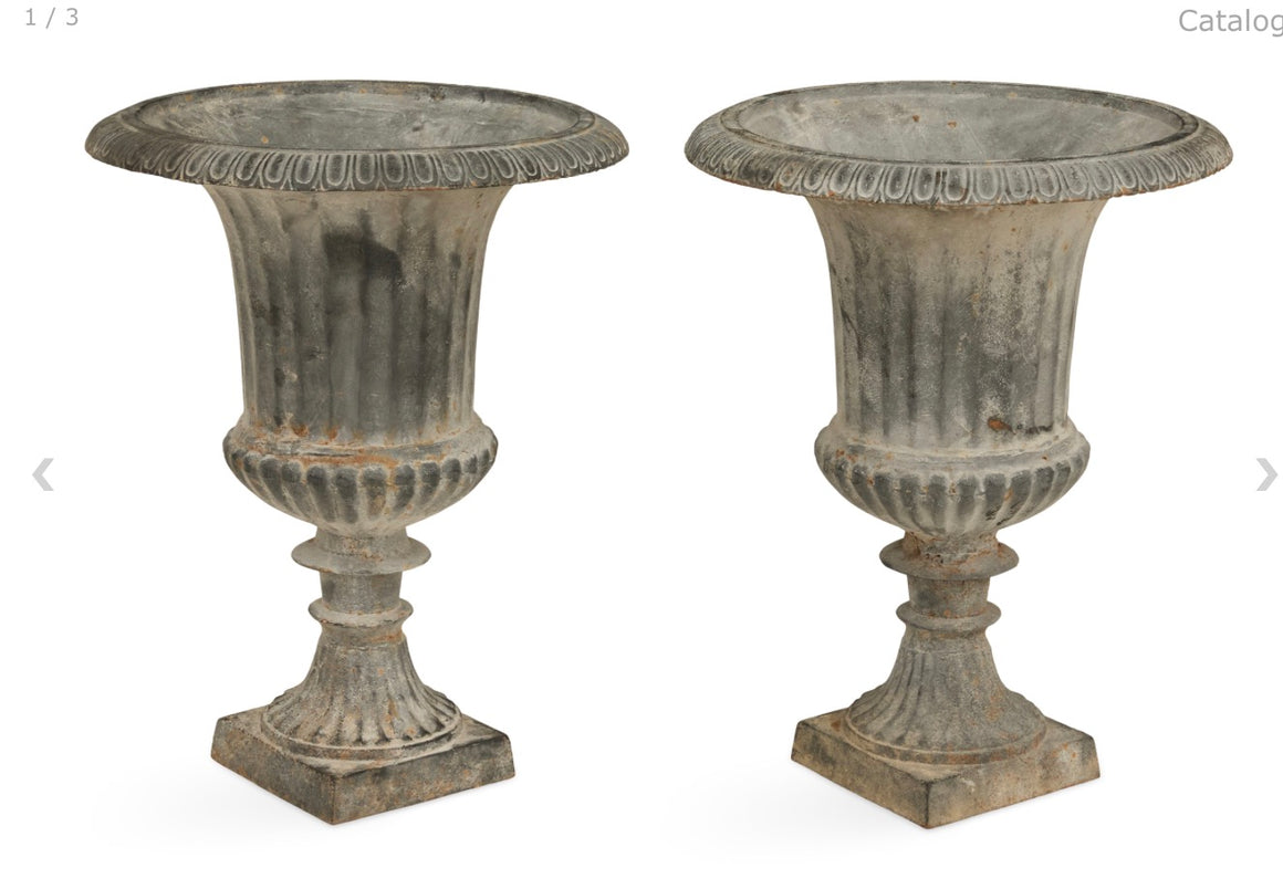 Cast-Iron Garden Urns
