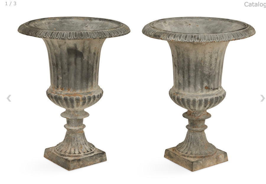 Cast-Iron Garden Urns