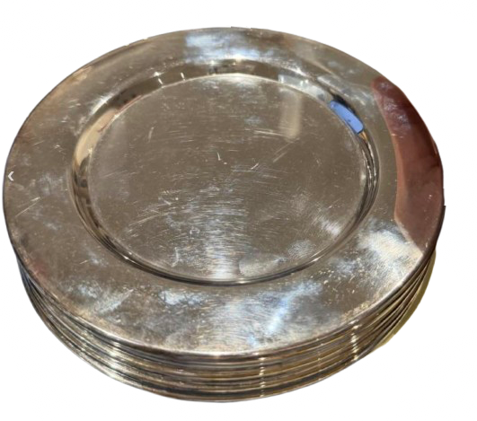 Set of 6 Silverplate Wine Coasters