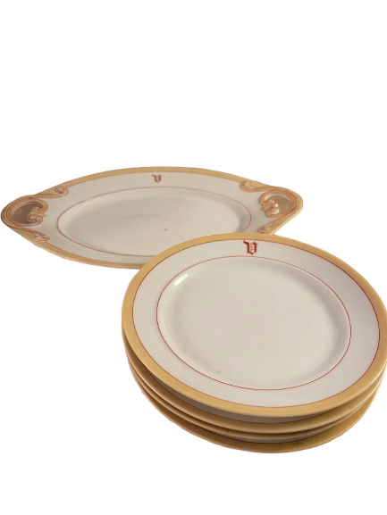 Paris Tray with Four Plates