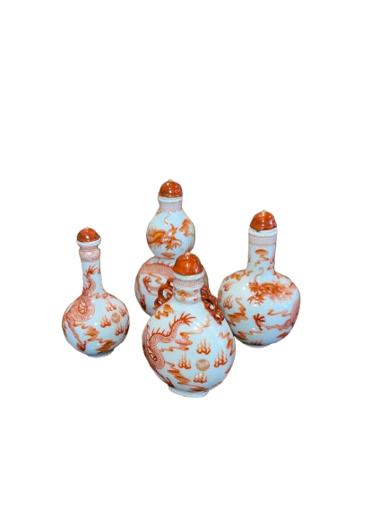 Set of Chinese Snuff Jars (4)
