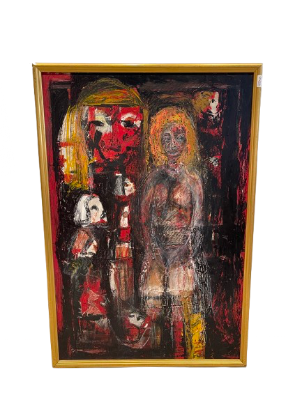 Red Modernist Painting