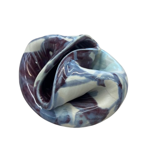Blue and White Pinch Pot