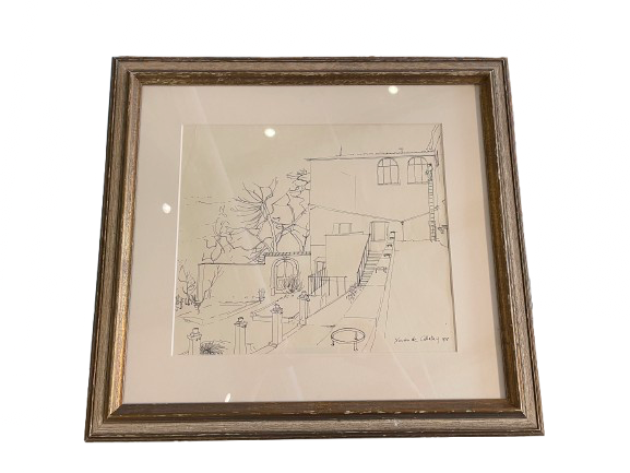 Courtyard Xavier de Callatay Drawing