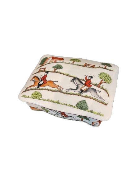 Hunt Scene Trinket Box
