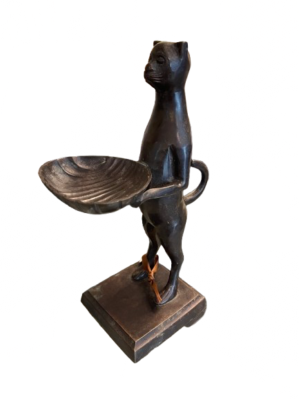 Bronze Cat Dish