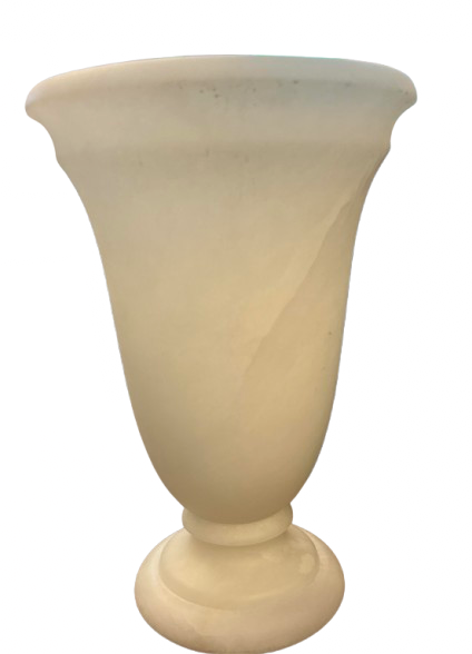 Fluted Alabaster Vase