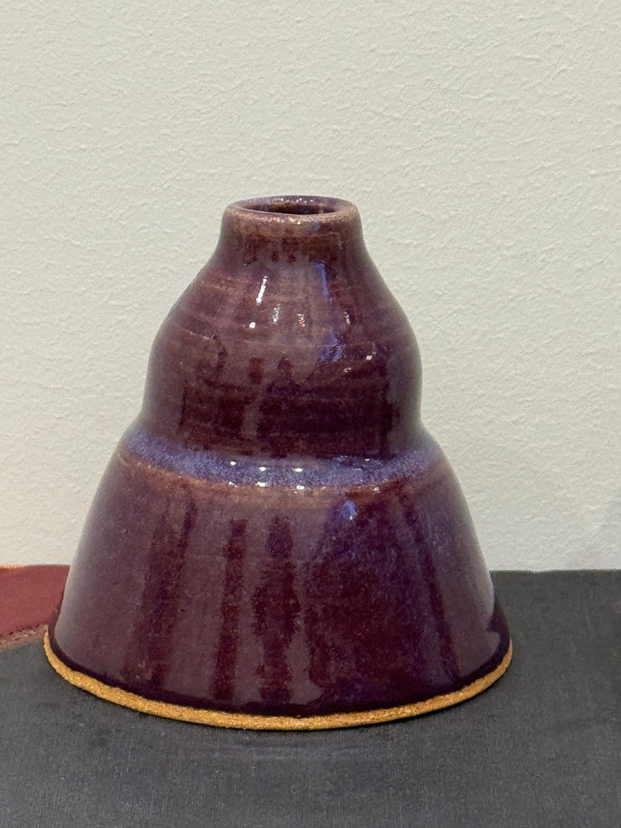 Plum Tiered Bud Vase