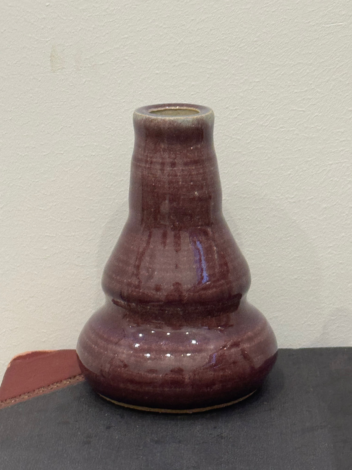 Plum Bottle Bud Vase