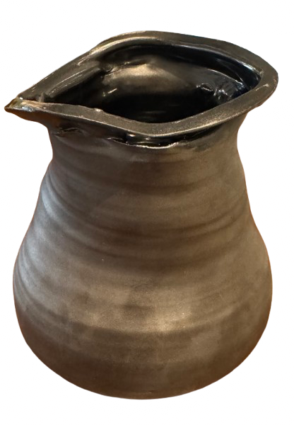 Charcoal Folded Vessel