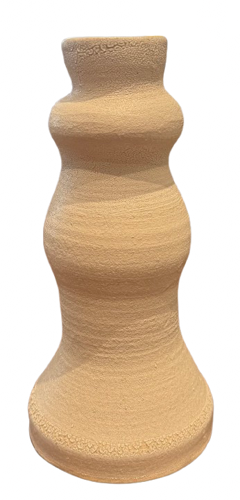 White Crawl Glaze Candle Stick II
